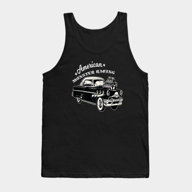 American Car Monster Racing Tank Top by JeffDesign